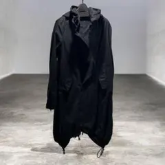 訳アリ】LOWEW ナッパレザー カシミヤ フードコート モッズコート 48