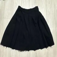 COMME des GARCONS　ニット　プリーツスカート　黒　レア