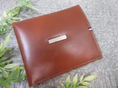 （クAA3232）トミーヒルフィガー　メンズ　二つ折り財布　ブラウン