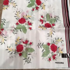 renoma 花柄 ハンカチ