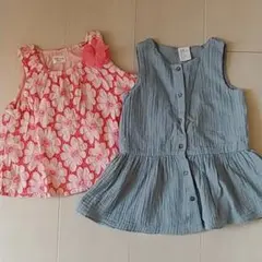 2枚セット!! H&Mワンピース kids zooチュニック