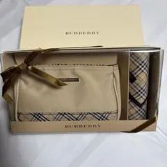 値下げ中！　バーバリー　ポーチ　ハンカチ