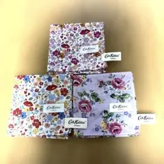 Cath Kidston 花柄コットンハンカチ3枚セット