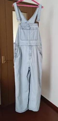 BROWNY　オーバーオール　サロペット　ライトブルー　デニム　男女兼用