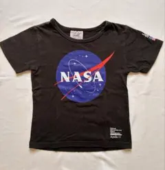 NASA アポロ11号 キッズTシャツ ブラック