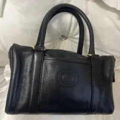 おしゃれ GUCCI オールド グッチ ボストンバック 黒 革 ヴィンテージ