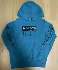 ラッドカスタム/RAD CUSTOM 裏起毛パーカー グリーン系150サイズ