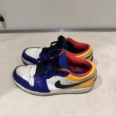 NIKE AIR JORDAN 1 LOW "WHITE/NAVY/YELLOW