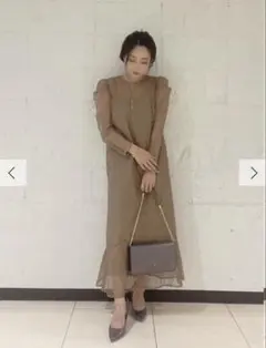 【新品未使用】LAGUNAMOON レイヤードサテンキャミソールワンピース