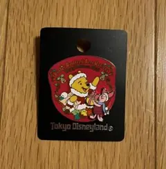 くまのプーさん　クリスマス限定ピンバッジ