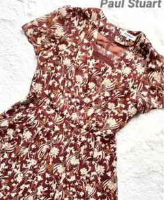 【美品】PaulStuart 花レース　ボタニカル　ワンピース　6（M）