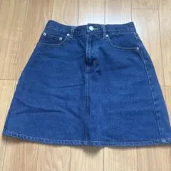 BROWNY STANDARD ダークデニム Aラインミニスカート F