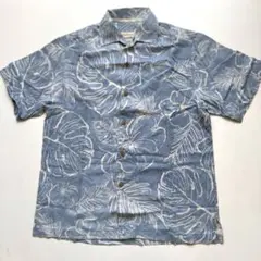 Tommy Bahama Silk Hawaiian Shirt S Blueのサムネイル