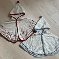 美品　ファミリア　ポンチョ　60-90 2枚セット