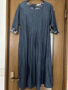 デニムワンピース ロングワンピース