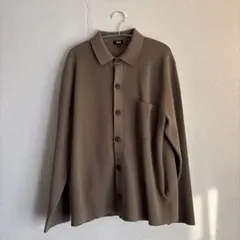 ユニクロ　ミラノリブシャツカーディガン