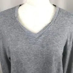 COMMECAMEN コムサメン　＜L＞　グレー トップス 長袖 33