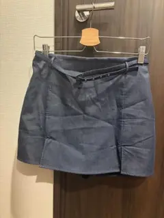 Zaraデニムダークブルータイトスカート