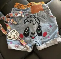 グラグラgrand grandデニムパンツ＆サスペンダーセット