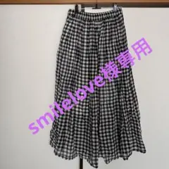 サマンサモスモス　新品タグ付き　スカート　ギンガムチェック　コットン100