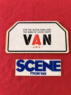 最終出品VAN JAC &SCENE FROM VAN ステッカー 2枚セット