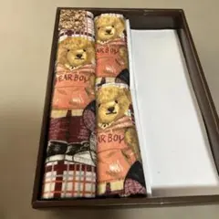 BEAR'S BOX フェイスタオル ウォシュタオルセット ベア柄 3枚組のサムネイル