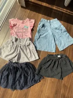 110〜120cm女の子　Tシャツ　ボトムスまとめ売り　5点