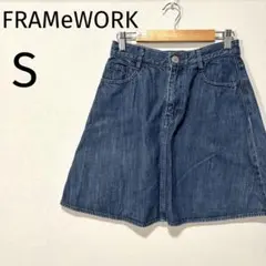 フレームワーク FRAMeWORK デニムミニスカート Aライン 36インディゴのサムネイル
