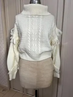 アイボリー／タートルニット／titty&Co.