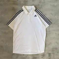 adidas アディダス　ポロシャツ　ホワイト　スポーツウェア
