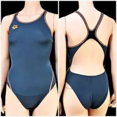 SE4-R14☆ハイカット小尻競泳水着 2XL サラっと素材 スタイリッシュ