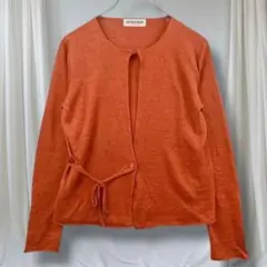 GEORGES RECH 麻100 カーディガン 36 春夏 上品 きれいめ