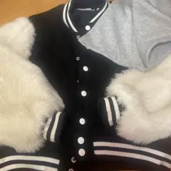 juniorsweet ボンバージャケット F 黒と白