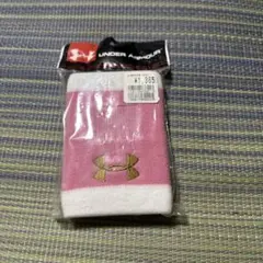 UNDER ARMOUR リストバンド ピンク ホワイト