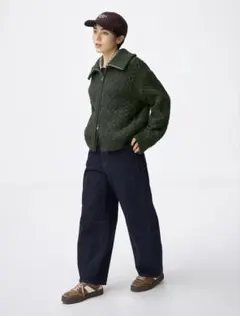 完売商品！　gu バレルレッグジーンズ　丈短め68㎝