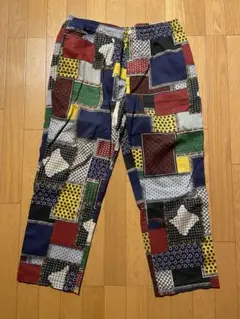Stussy パッチワーク ワイドパンツ L 名作アーカイブ