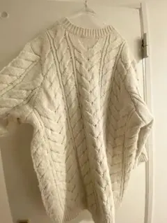 SNIDEL アイボリー ケーブルニットセーター フリーサイズ