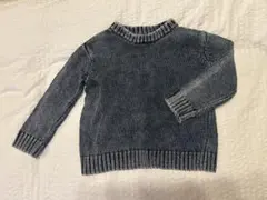 ネイビー　ニット