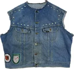 ラングリッツレザーズ【B.D. RIDING VEST】デニムベスト - メルカリ