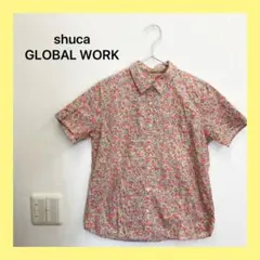 ☆shuca GLOBAL WORK花柄 半袖シャツ ベージュ系のサムネイル