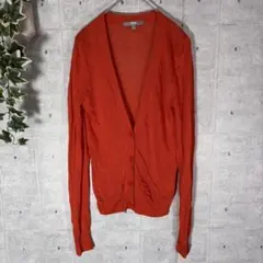 ユニクロ UNIQLO カーディガン オレンジ Sサイズ レディース 古着
