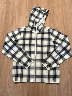 FILAGOLFレディースフード付きチェック柄ジャンバー