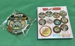 トムとジェリー トムとジェリー展 金バッジ 缶バッジ タフィー