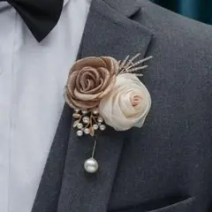 コサージュ ブローチ 2way パール 卒園 入園 卒業 入学 セレモニー