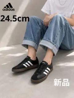 【新品】adidas　アディダス　スニーカー　VLコートベース　24.5cmのサムネイル