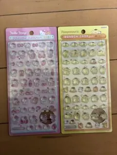 ハローキティ・ポムポムプリン ボンボンドロップシール　サンリオ　【正規品】