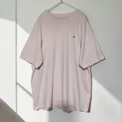 NAUTICA　クルーネックT　ライトピンク　L　古着のサムネイル