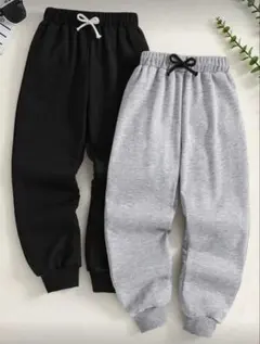 未使用　キッズ９Y ロングパンツ 長ズボン　ボトムス　ブラックグレー