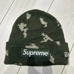 Supreme 迷彩ニット帽　ニューエラ