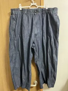 GU ライトデニムバレルレッグイージーパンツ3XLサイズ